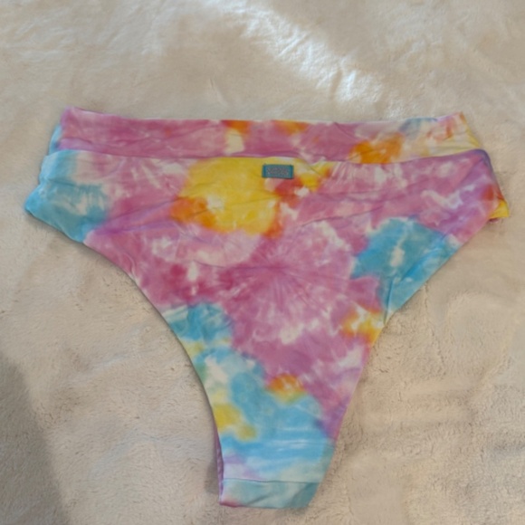 New! BananaMoon Triangle Tie Dye High Waisted Bikini Bottom 31471 - Picture 5 of 11